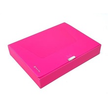 Teczka A4 box 55mm neon różowa
