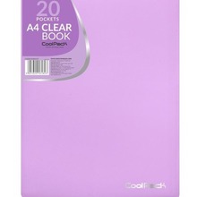 Teczka clear book A4 Coolpack Pastel 20 koszulek fiolet