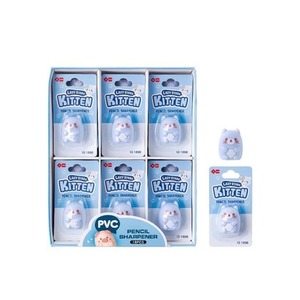 Temperówka i gumka do ścierania Kotek