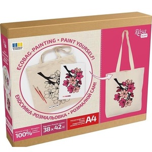 Torba do malowania Flowers 38x42cm