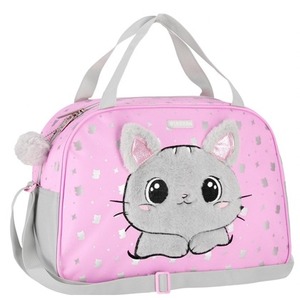 Torba na ramię plusz Kotek