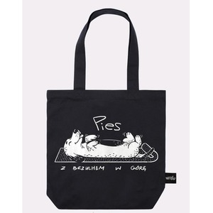 Torba Pies z brzuchem na górze