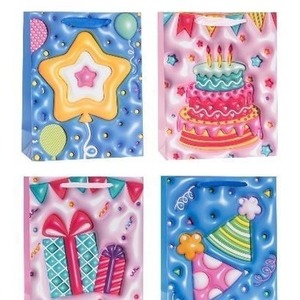 Torebka ozdobna 18x23x8cm party mix ROZETTE