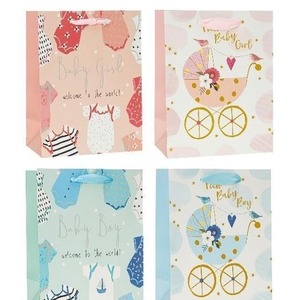 Torebka ozdobna brokat 26x32x10cm mix ROZETTE