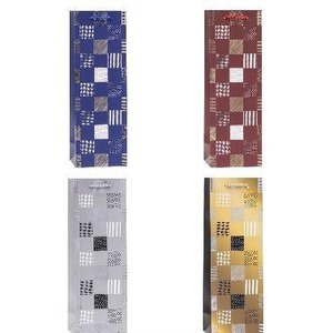 Torebka ozdobna na butelkę 12x35x9cm mix ROZETTE