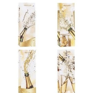 Torebka ozdobna na butelkę 12x36x9cm mix ROZETTE