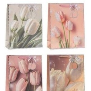 Torebka prezentowa 18x23x8cm Kwiaty MIX