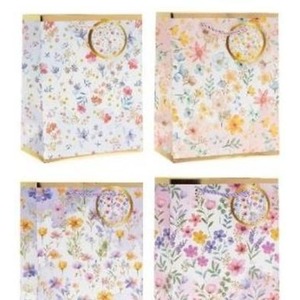 Torebka prezentowa 18x23x8cm Kwiaty MIX
