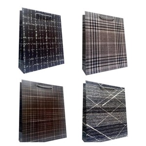 Torebka prezentowa uniwersalna M krata mix