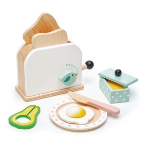 Toster drewniany z akcesoriami