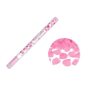 Tuba z płatkami róż różowy 80cm