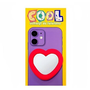 Uchwyt do telefonu z lusterkiem cool. Serce