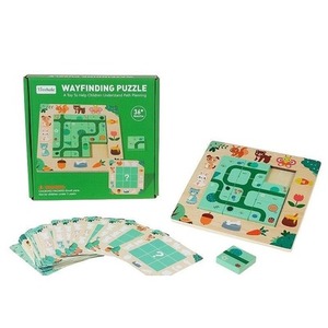 Układanka drewniana - znajdź drogę