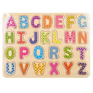 Układanka drewno - alfabet