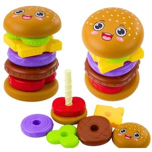 Układanka piramida hamburger 7el