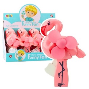 Wiatraczek wentylator ręczny Flaming różowy