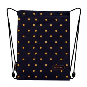 Worek na obuwie Astrabag Fluffy Kitty Blacka AD1