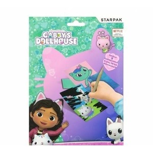 Wydrapywanka z wyklejanką metaliczną