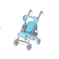 Wózek dla lalek spacerówka
