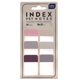 Zakładki indeksujące Pet nude 38x25mm 66szt