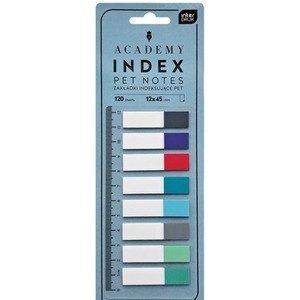 Zakładki indeksujące Pet z linijką Academy 120szt