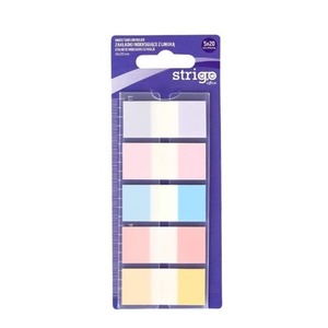 Zakładki indeksujące z linijką 45x20 5kol 100K