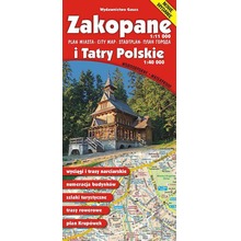 Zakopane i Tatry Polskie. Mapa wyd. 2022