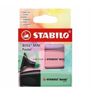 Zakreślacz Boss Mini Pastel 3szt