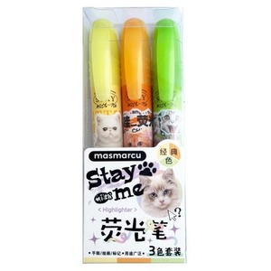 Zakreślacz Cats 3szt M&G