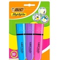 Zakreślacz Flat Neon mix 3szt BIC