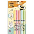 Zakreślacz Grip Pastel Kawaii mix 5szt BIC