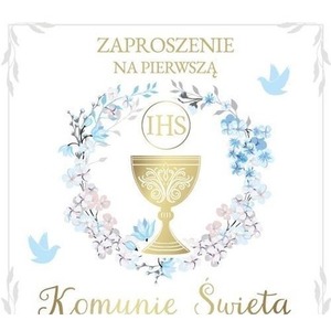 Zaproszenie Komunia (10szt)