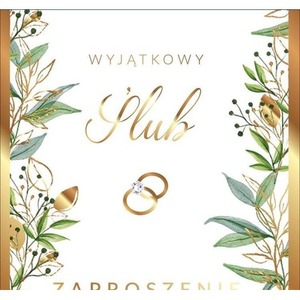 Zaproszenie Ślub