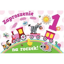 Zaproszenie Urodziny Roczek ZA-85 (10szt.)