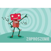 Zaproszenie ZZ-061 Robot (5 szt.)