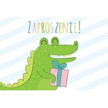 Zaproszenie ZZ-072 Krokodyl (5 szt.)