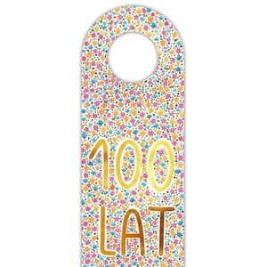 Zawieszka na butelkę - 100 lat kwiaty