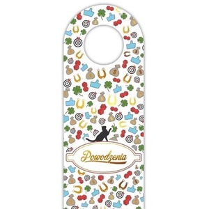 Zawieszka na butelkę - Powodzenia z kotem