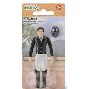 Zawodowa dżokejka z jasnym hełmem jeździeckim