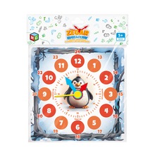 Zegar edukacyjny Pingwin