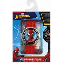 Zegarek cyfrowy ze spinerem w metalowej obudowie Spiderman MV15763