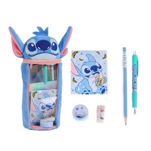 Zestaw akcesoriów szkolnych z piórnikiem Stitch