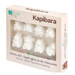 Zestaw DIY figurki gipspwe do malowania Kapibary