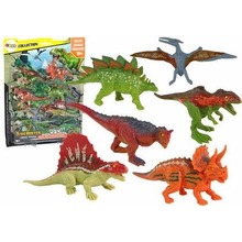 Zestaw figurki dinozaury kolorowe 6 szt