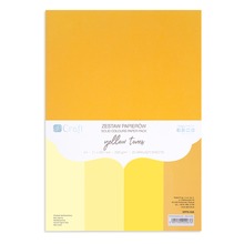 Zestaw papierów A4 Yellow Tones 220g  20 ark.