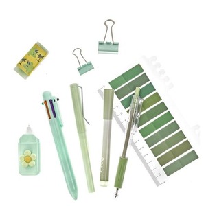 Zestaw szkolno biurowy pastel green 9el
