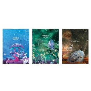 Zeszyt A4/32K kolorowa trzylinia Fantasy (10szt)