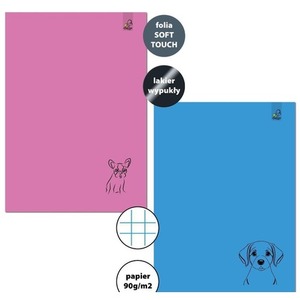 Zeszyt A4/32K kratka 90g Psy (6szt)