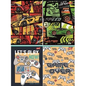 Zeszyt A4/32K linia podwójna dwukolor mix (15szt)