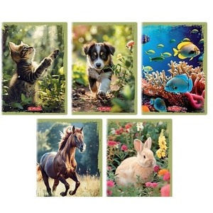 Zeszyt A5/16K gładki Animals (20szt)